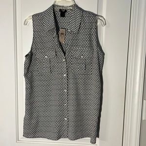 Light and breezy sleeveless top by Ann Taylor. NWT